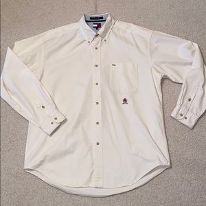 Tommy Hilfiger cream button down size L